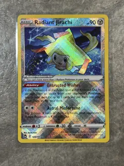 Radiant Jirachi 120/195 Pokemon Sword & Shield - Silver Tempest Holo (Near Mint) - Image 1