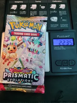 VERY HEAVY! GOD PACKUUU 22.35g Prismatic Evolutions Pokemon TCG Booster (SEALED) - Image 1