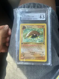 Pokemon TCG Kabutops Fossil 1st Edition CGC 8.5 1999 - Image 1