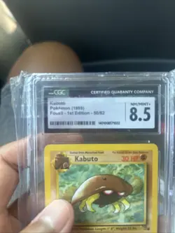 Pokemon TCG Kabutops Fossil 1st Edition CGC 8.5 1999 - Image 3