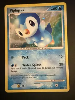 Piplup (DP03) Pokemon Promo - Holo Black Star Rare - TCG [LP] - Image 2