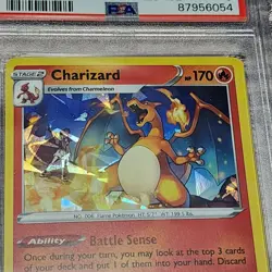 Pokemon Vivid Voltage Charizard Cracked Ice Holo 25/185 PSA 9 Mint Graded TCG - Image 2
