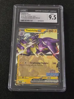 Toxtricity EX SVP 215 Illustration Contest 2024 Promo Pokemon CGC Graded 9.5 - Image 1