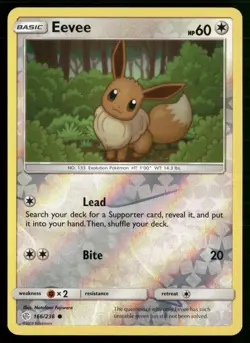 Eevee - Common SM - Cosmic Eclipse 166/236 NM Pokemon TCG - Image 1