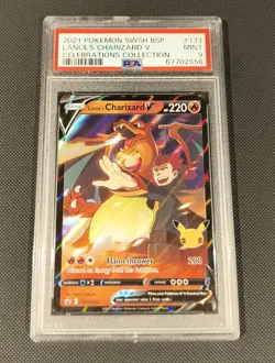 Pokemon TCG - Celebrations - Lance's Charizard V SWSH133 Promo - PSA 9 - Image 1
