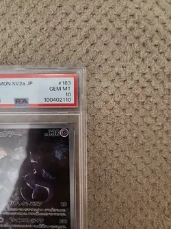 2023 Pokemon Scarlet & Violet 151 (Japanese) Mewtwo Art Rare #183/165 PSA 10 - Image 2