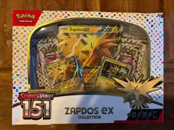 Pokemon TCG Scarlet & Violet 151 Zapdos Ex Collection |BRAND NEW - DAMAGED BOX - Image 1