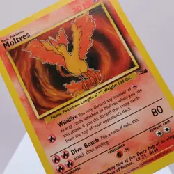Pokemon TCG - Moltres 27/62 Fossil Rare WOTC 1999 - MP - Image 1