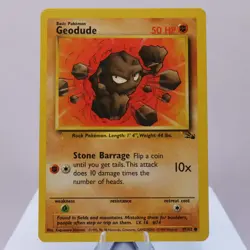Pokemon TCG - Geodude 47/62 Fossil Common WOTC 1999 - EXC/NM - Image 2