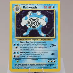 Pokemon TCG - Poliwrath 13/102 Base Set Holo Rare WOTC 1999 - EXC/NM - Image 2