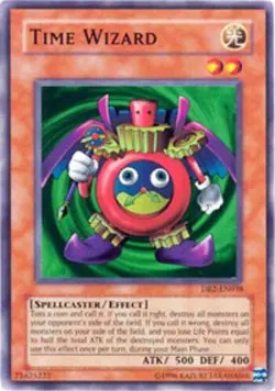 Yugioh! LP Time Wizard - DB2-EN038 - Super Rare - Unlimited Edition Lightly Play - Image 1