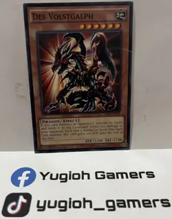 Yu-Gi-Oh Des Volstgalph YS14 Common Heavy Played - Image 1