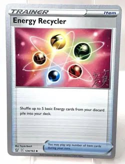Energy Recycler Pokemon TCG ‘23 World Championship 124/163 Pokemon Card Uncommon - Image 1