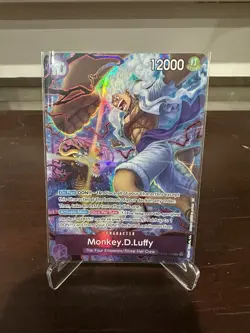 One Piece Card Game- Monkey.D.Luffy Alt Art 2nd Anniversary Set Op05-119 English - Image 1