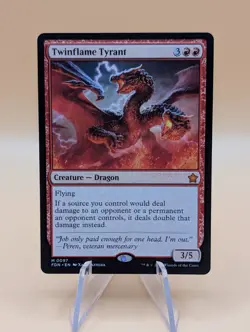 MTG: Twinflame Tyrant | Non-Foil | Magic Foundations | Pack Fresh NM | - Image 1