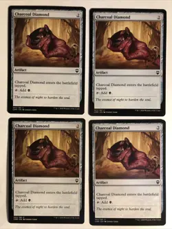 4x Mtg Commander Legends Charcoal Diamond NM/M Magic The Gathering - Image 1