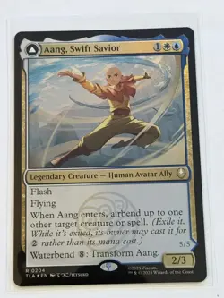 Aang, Swift Savior // Aang and La, Ocean's Fury Avatar Foil 204 - Image 1