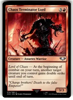 Chaos Terminator Lord Universes Beyond: Warhammer 40000 Regular MTG - Image 1
