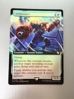 Helitrooper - 106 - Magic: Final Fantasy MTG - Extended Art - Rare - FOIL - Image 1