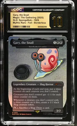 TOXRILL, THE CORROSIVE Secret Lair Gary, the Snail Foil CGC Pristine 10 MTG - Image 1