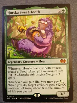 Hurska Sweet-Tooth (Anime) Foundations Jumpstart Regular NM Mythic 0053 Mtg - Image 1