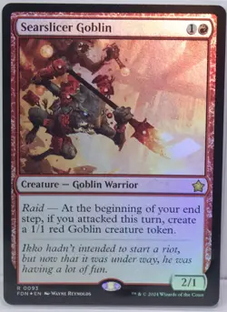 Searslicer Goblin [New, Near Mint] *Foil* {Foundations MTG} - Image 1