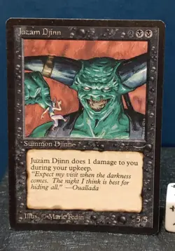 Magic The Gathering *** Juzam Djinn *** Arabian Nights MTG Very Clean - Image 2