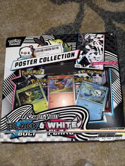 NEW Pokemon TCG Scarlet & Violet 10.5 Unova Poster Collection Box - Image 1