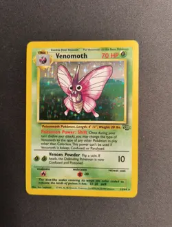 Venomoth 13/64 Jungle Holo Pokemon Card Mint Never Played One Owner - Image 1