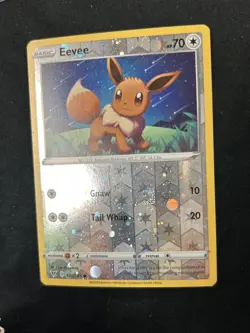 Swirl Eevee Cosmos Reverse Holo 130/185 Pokemon Card Promo LP Vivid Voltage - Image 3