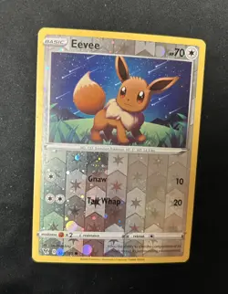 Swirl Eevee Cosmos Reverse Holo 130/185 Pokemon Card Promo LP Vivid Voltage - Image 5