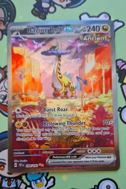 Pokemon TCG Raging Bolt ex 208/162 Temporal Forces SIR Holo Ultra Rare NM/LP+ - Image 1