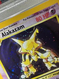 2000 POKEMON BASE SET 2 #1 ALAKAZAM-HOLO PSA 9 With DBL SWIRL?? - Image 4