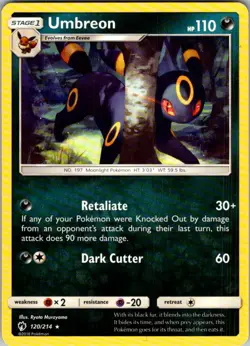 Pokemon | SM - Lost Thunder | Umbreon | 120/214 | Normal | NM - Image 1