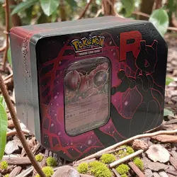 Pokemon TCG Team Rocket Mewtwo ex Tin - 5 Boosters + Promo - Factory Sealed - Image 2