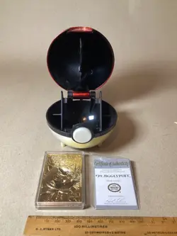 Pokemon 1999 Vintage 24K Gold Plated Jigglypuff Card Burger King Limited Edition - Image 2