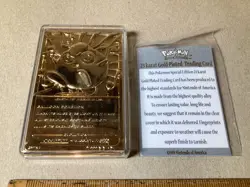 Pokemon 1999 Vintage 24K Gold Plated Jigglypuff Card Burger King Limited Edition - Image 3