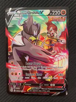 Single Strike Urshifu V TG18/TG30 Pokemon Card - Sw&Sh Brilliant Stars set - NM - Image 1