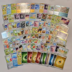 2025 Pokemon Prismatic Evolutions Base Reverse Holo Foil Bulk Lot of 115 Cards - Image 1