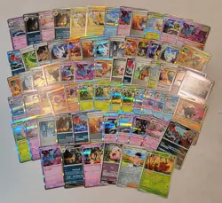 2025 Pokemon Prismatic Evolutions Base Holo Bulk Lot of 65 Cards Common Uncommon - Image 1