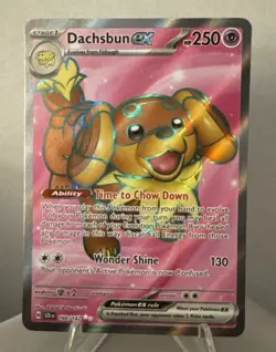 Dachsbun ex 160/142 Full Art Sv07: Stellar Crown Holo Pokemon TCG - Image 1