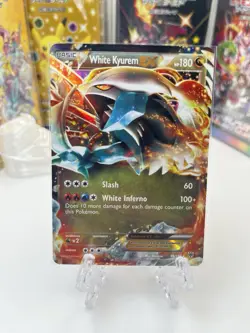White Kyurem EX 96/135 Ultra Rare Black & White Plasma Storm Pokemon - Image 1