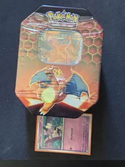 Pokemon Hidden Fates Charizard GX Tin 1st Edition Print Sun and Moon NEW SEALED - Image 1