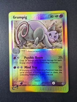 Pokemon TCG: Grumpig 6/97 EX Dragon Reverse Holo NM VTG Hot Card!! 2003 - Image 1