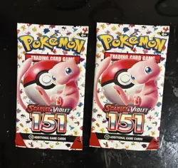 Pokemon TCG Scarlet & Violet 151 Booster Pack Lot Of 2 Factory Sealed Fast Ship - Image 1