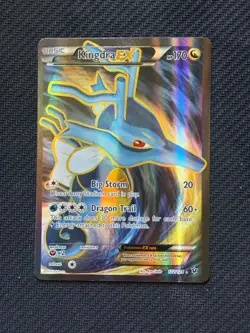 Pokemon Kingdra ex 122/124 XY Fates Collide LP Lightly Played Full Art Holo TCG - Image 1