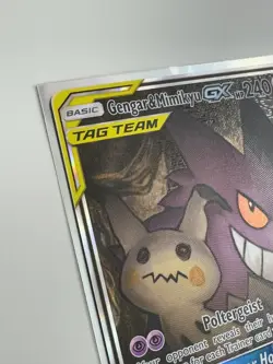 Pokemon 2019 Team Up Gengar & Mimikyu GX 165/181 Alt Art Tag Team Ultra Rare - Image 4