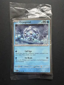 Pokemon TCG - S&V - Surging Sparks - Cryogonal - 047/191 - Snowflake Promo - Image 1