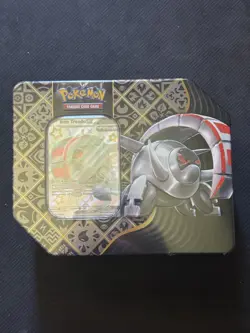 Pokemon Paldean Fates Tin 5 booster packs scarlet and violet NEW SEALED TCG - Image 1