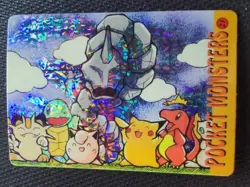 Pokemon 1995 Vending Prism Firework Holo Sticker 21 25 Pikachu Charmander Mew - Image 1